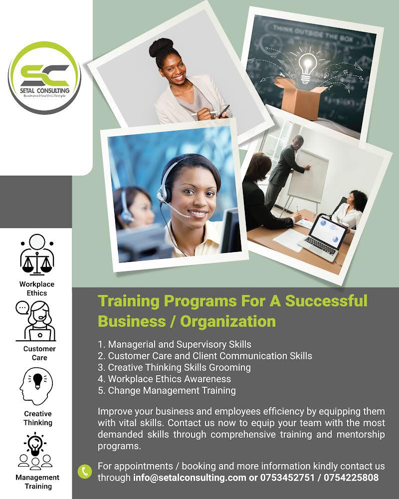 UPCOMING TRAINING PROGRAMS